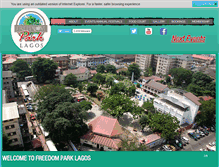 Tablet Screenshot of freedomparklagos.com